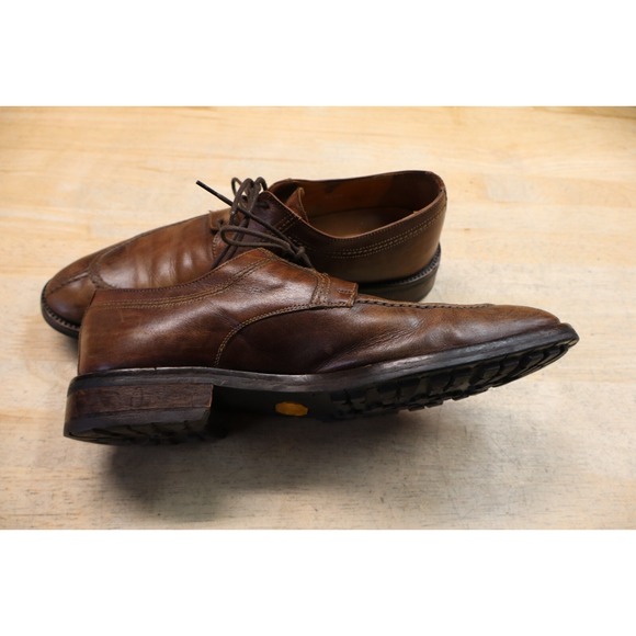 Faconnable Alan Dress Shoes Leather Split Toe Derby Brown Size 10.5 1/2 M Italy - Picture 7 of 14